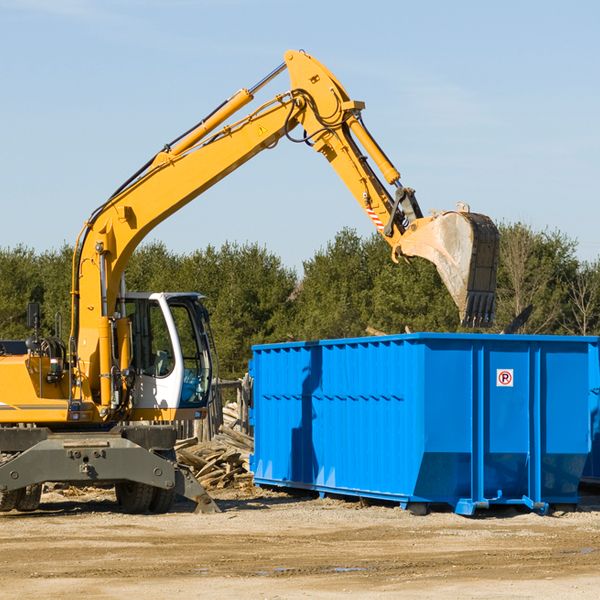 what size residential dumpster rentals are available in Denton GA